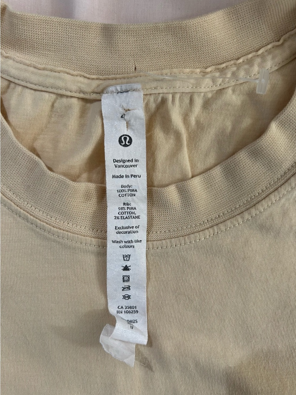 Lululemon Muscle Tank Top Beige Cream
Sleeveless Graphic Logo women’s Relaxed - Picture 6 of 9
